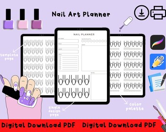 Nail Art Digital Planner
