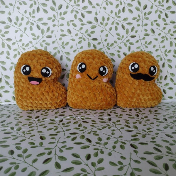 Crochet Chicken Nugget Plushies