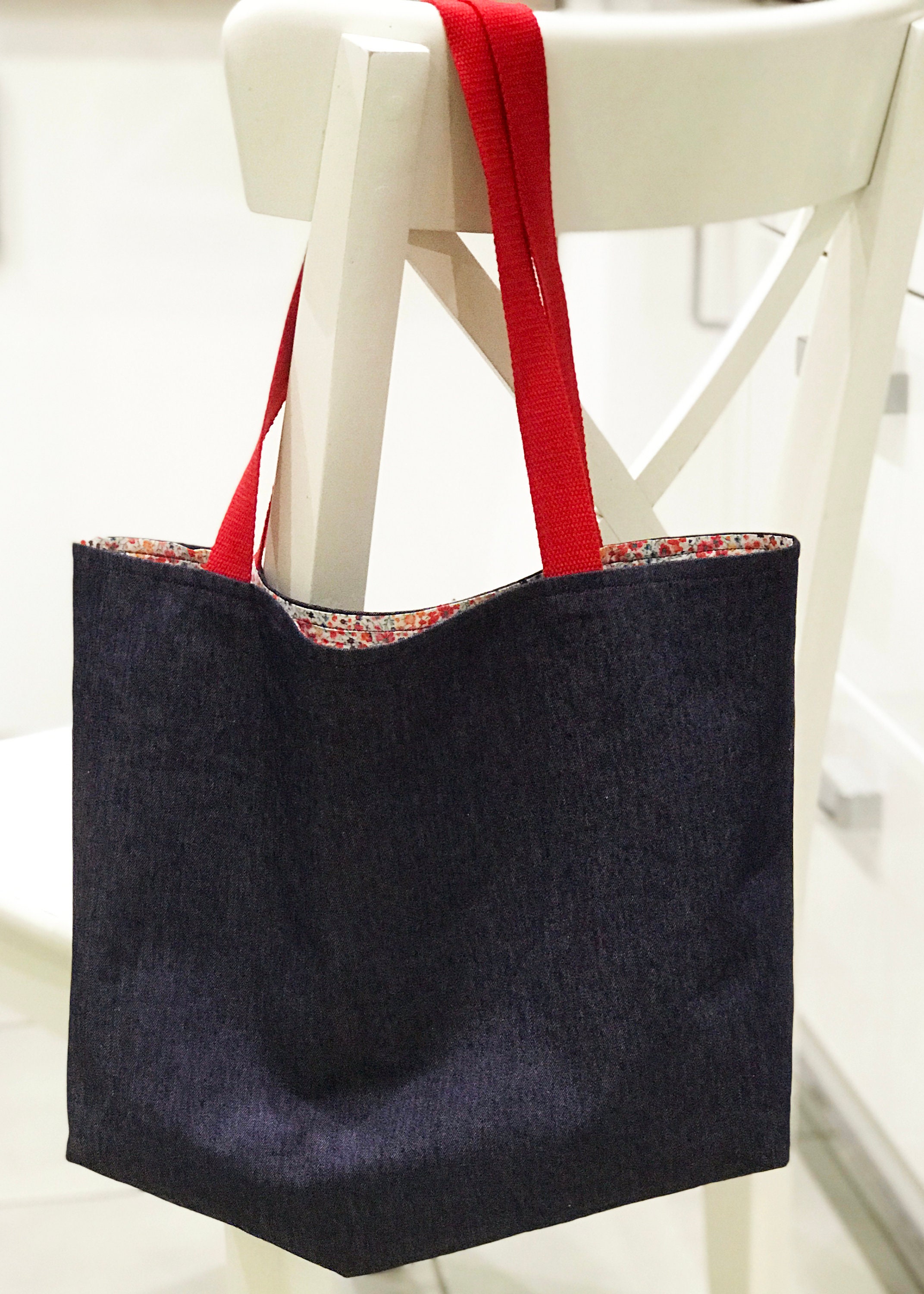 Lined Tote Bag Sewing Pattern Etsy UK