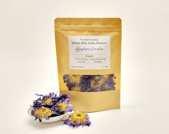 Organic Dried Blue Lotus Flowers | Relaxation Tea (0.5oz-4oz)