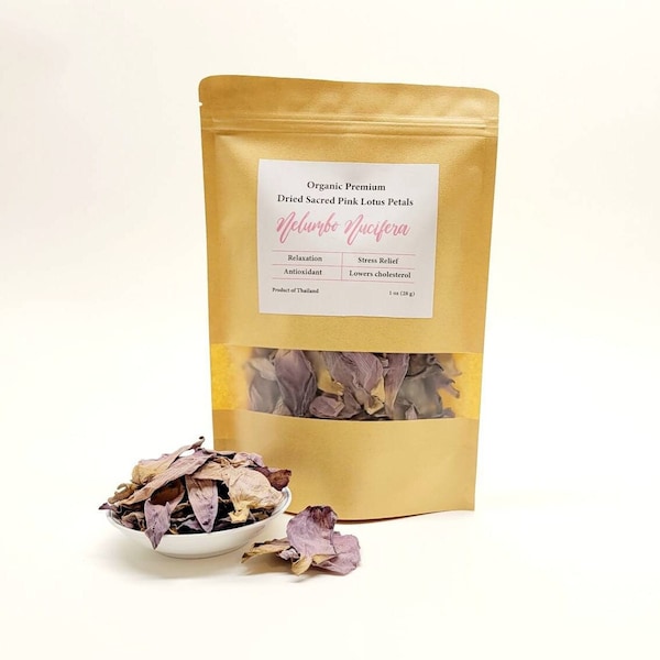 Dried Sacred Pink Lotus, Lotus Flowers, Pink lotus, Sacred Lotus,Dried Petals, Nelumbo Nucifera, Nymphaea lotus, Water Lily, Free shipping