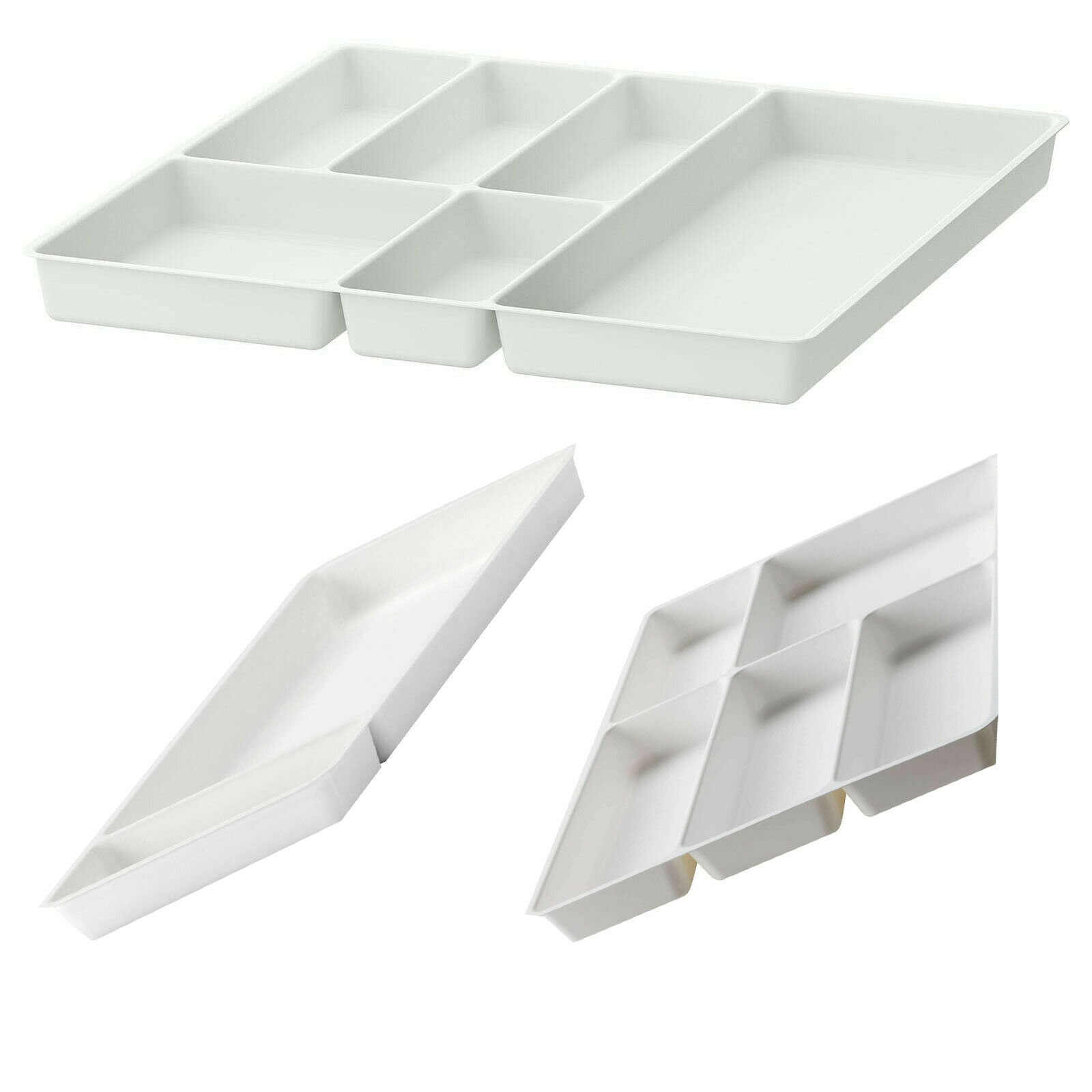 New Ikea STODJA Kitchen Organiser Utensil Plastic Tray White Etsy