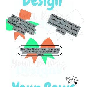 AL Blank Bow Mock Up Template Cheer Bow Download, Bow SVG, cheer bow mock up, design customers bow. Digital bow download. Team bow, Comp bow