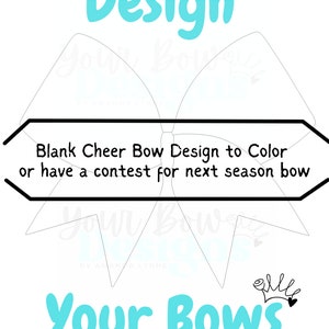 AL Blank Bow Mock Up Template. Cheer Bow Download, Bow SVG, cheer coloring page, design your bow. Digital bow download. Team bow, Comp bow
