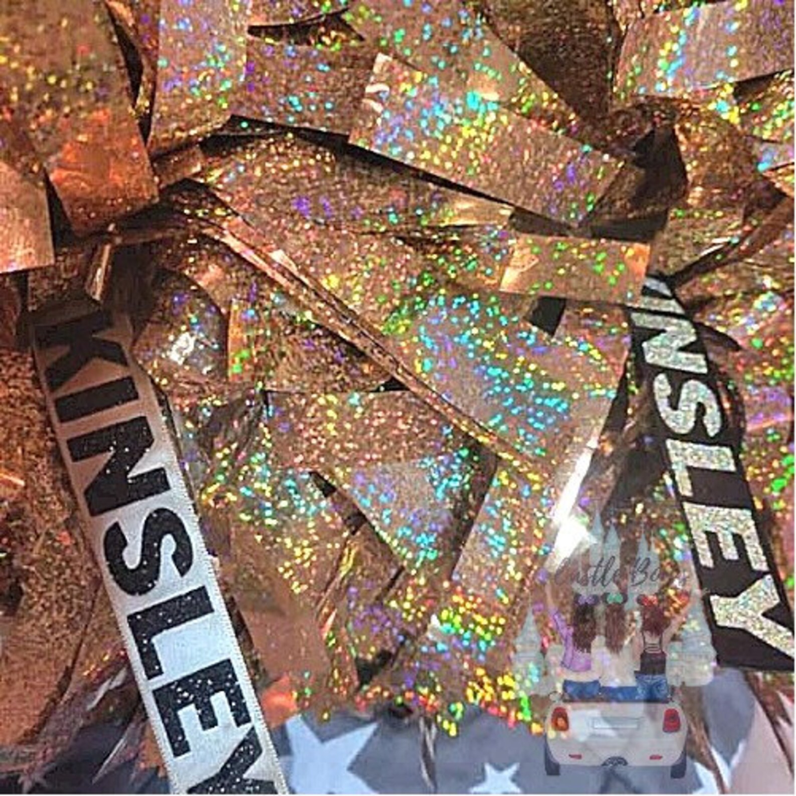 Pom Pom Name Tags Set of 2 or 3. Perfect for Dance or Cheer Etsy