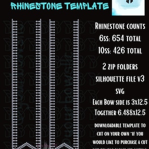 AL Bow Drops 3 inch Cheer Bow Template Download, rhinestone template. Cheer Bow Rhinestone svg template. Your Bow Designs by Amanda Lynne