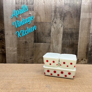 レア アンティーク マッキー レッドドット レンジセット シェイカー McKee Mckee Red Dot - Etsy