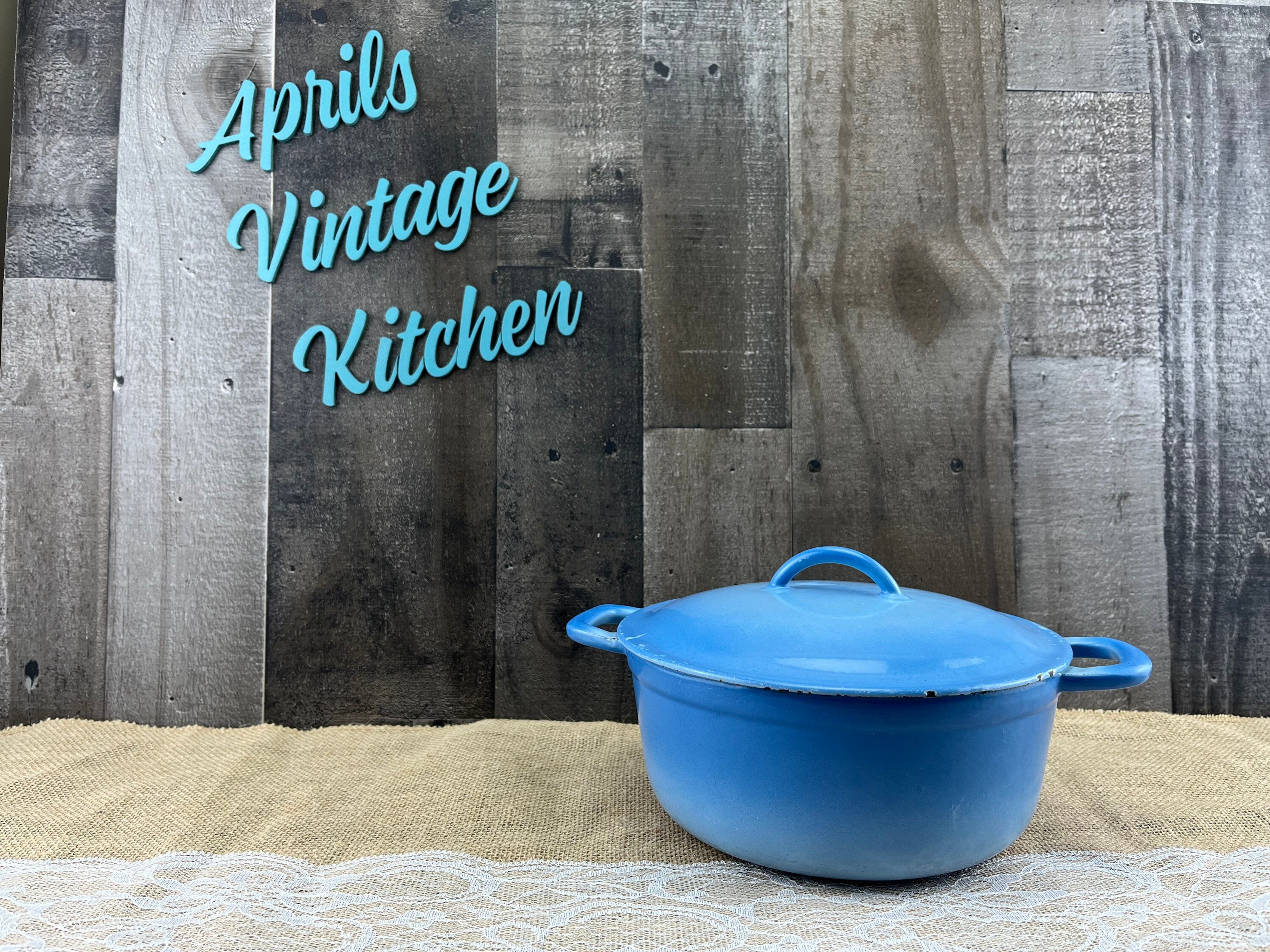 Vintage Le Creuset Paris Blue - Etsy