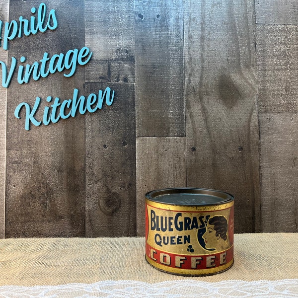 Vintage Coffee Tin Etsy