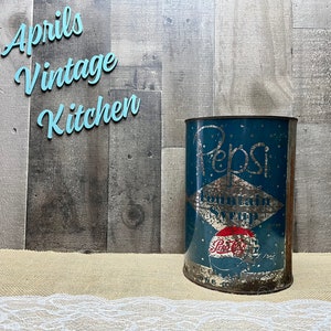 ペプシ　コンテナ　ヴィンテージ Pepsi Tin Container - Etsy