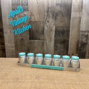 Kromex Turquoise Canisters - Etsy
