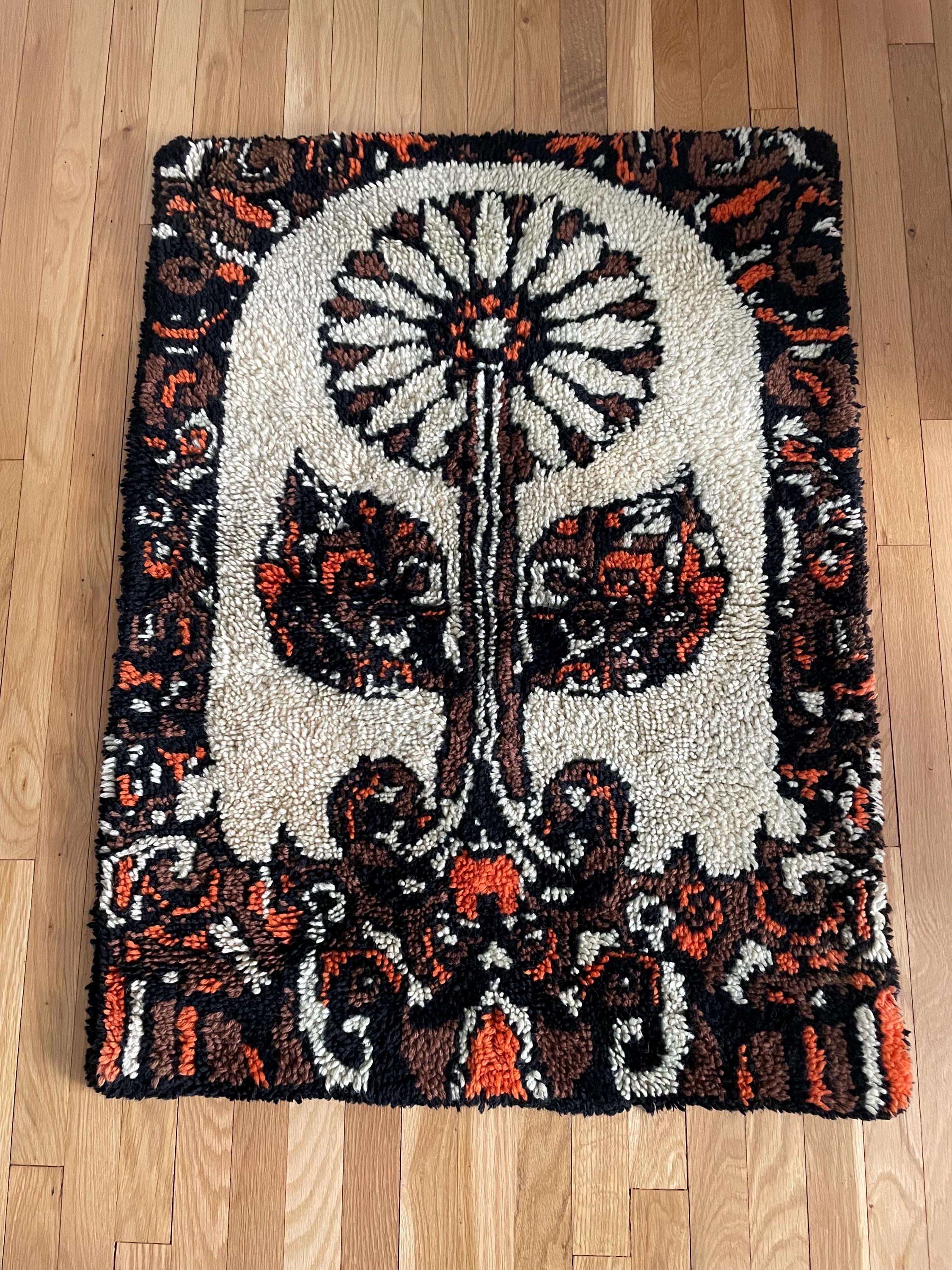 Vintage Latch Hook 1960s Rug - Etsy