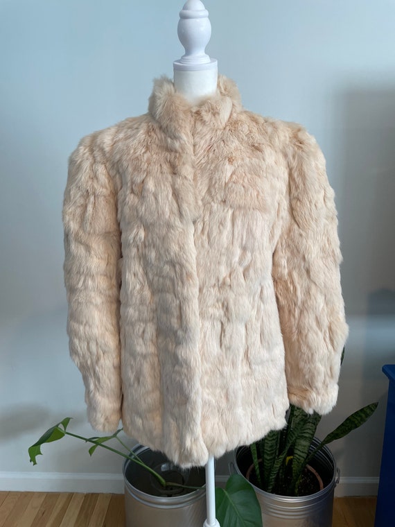 Vintage 60s/70s rabbit fur jacket - image 2