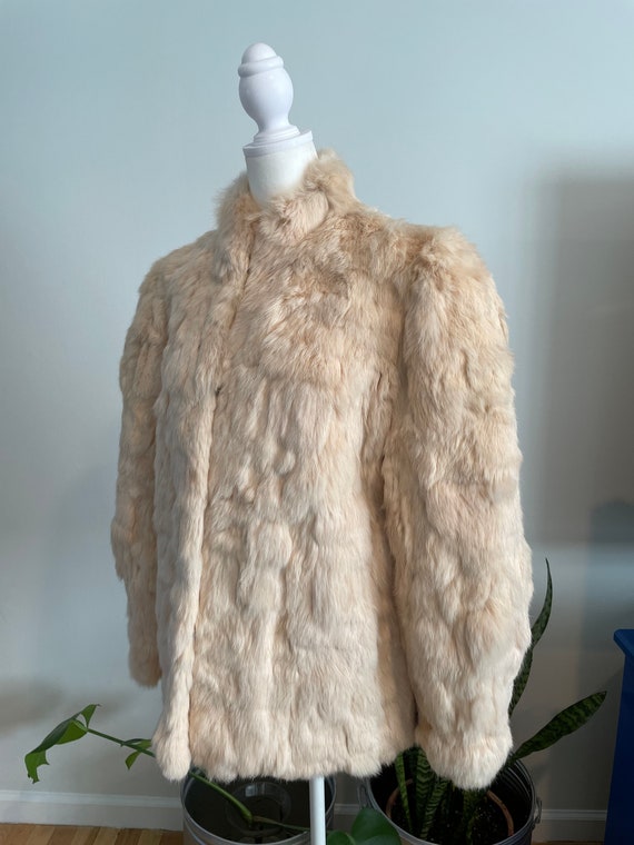 Vintage 60s/70s rabbit fur jacket - image 3