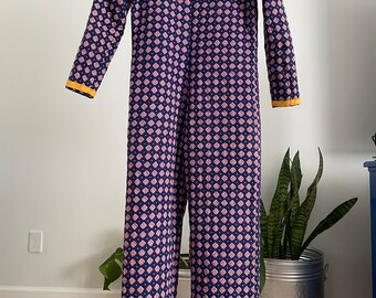 Vintage 60s/70s Handmade Quilted Jumpsuit - Etsy