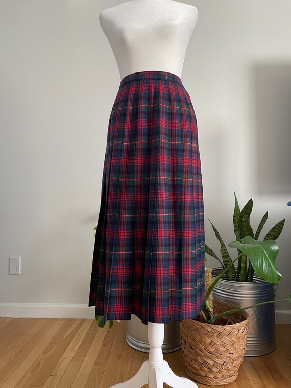 Vintage Christmas Holiday Plaid Tartan Apron Dress main image 1