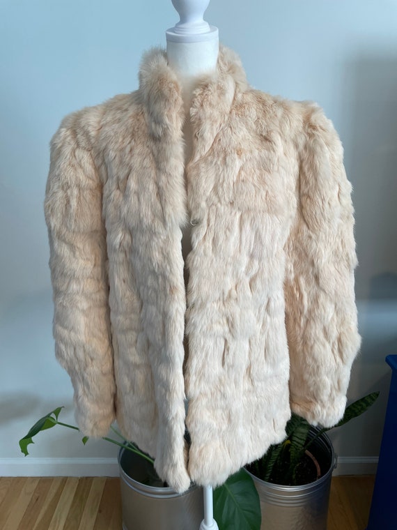 Vintage 60s/70s rabbit fur jacket - image 9