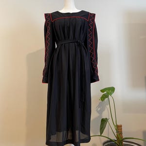 Vintage 70s Deadstock Embroidered/Bohemian/Ethnic Style Dress