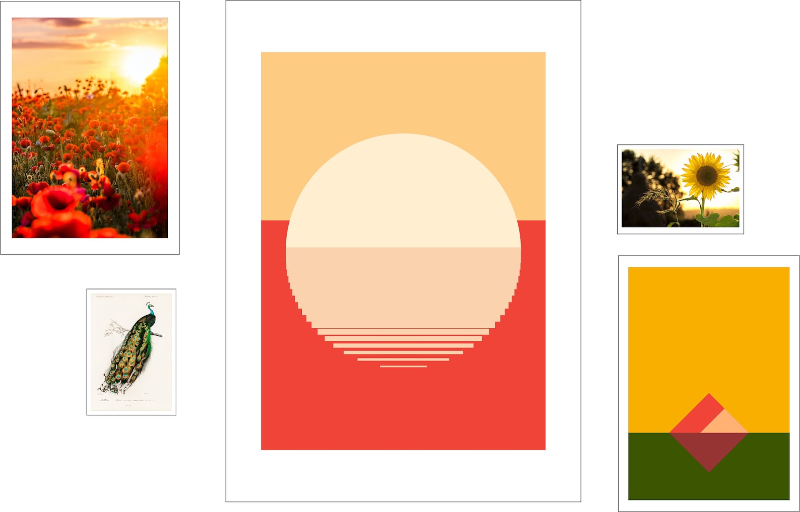 Feng Shui Fame and Reputation Digital Printable Posters Set Wall Decor ...