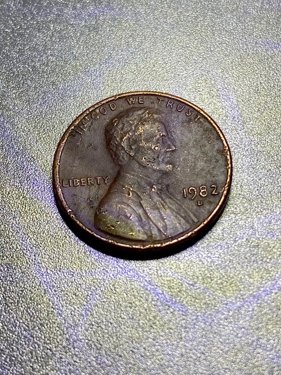 Rare 1982 D Large Date Copper Penny Etsy