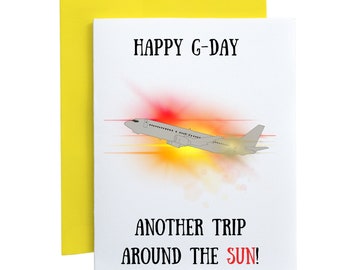 Happy G-Day Another Trip around the Sun (Birthday Card) | Black Owned Greeting Card | African American Card