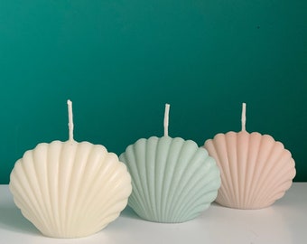 Shell Candle, Shell decorative Candle, Small and large Shell Candles, Decorative, Boho Candles