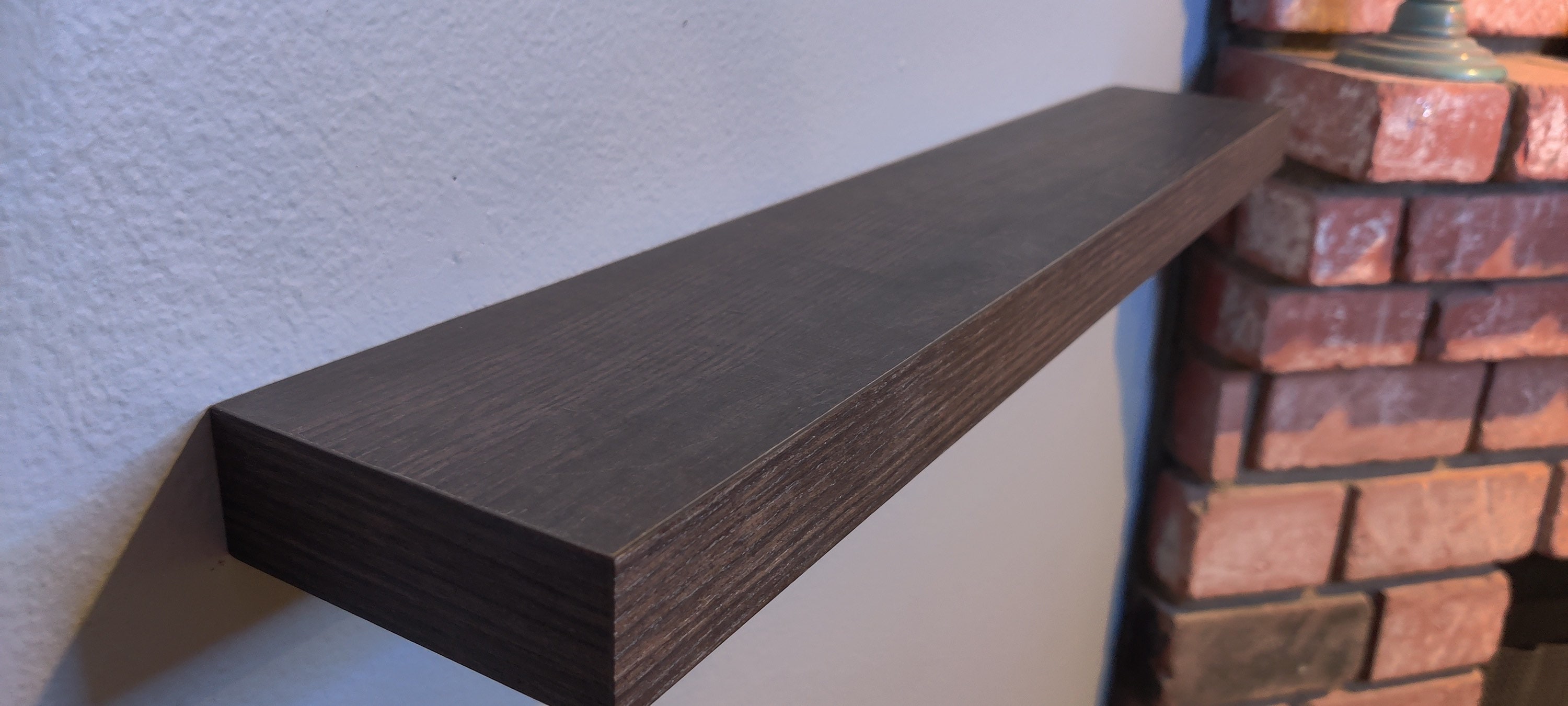 Toasted Espresso Handmade Floating Shelf, Custom Wood Floating Shelf