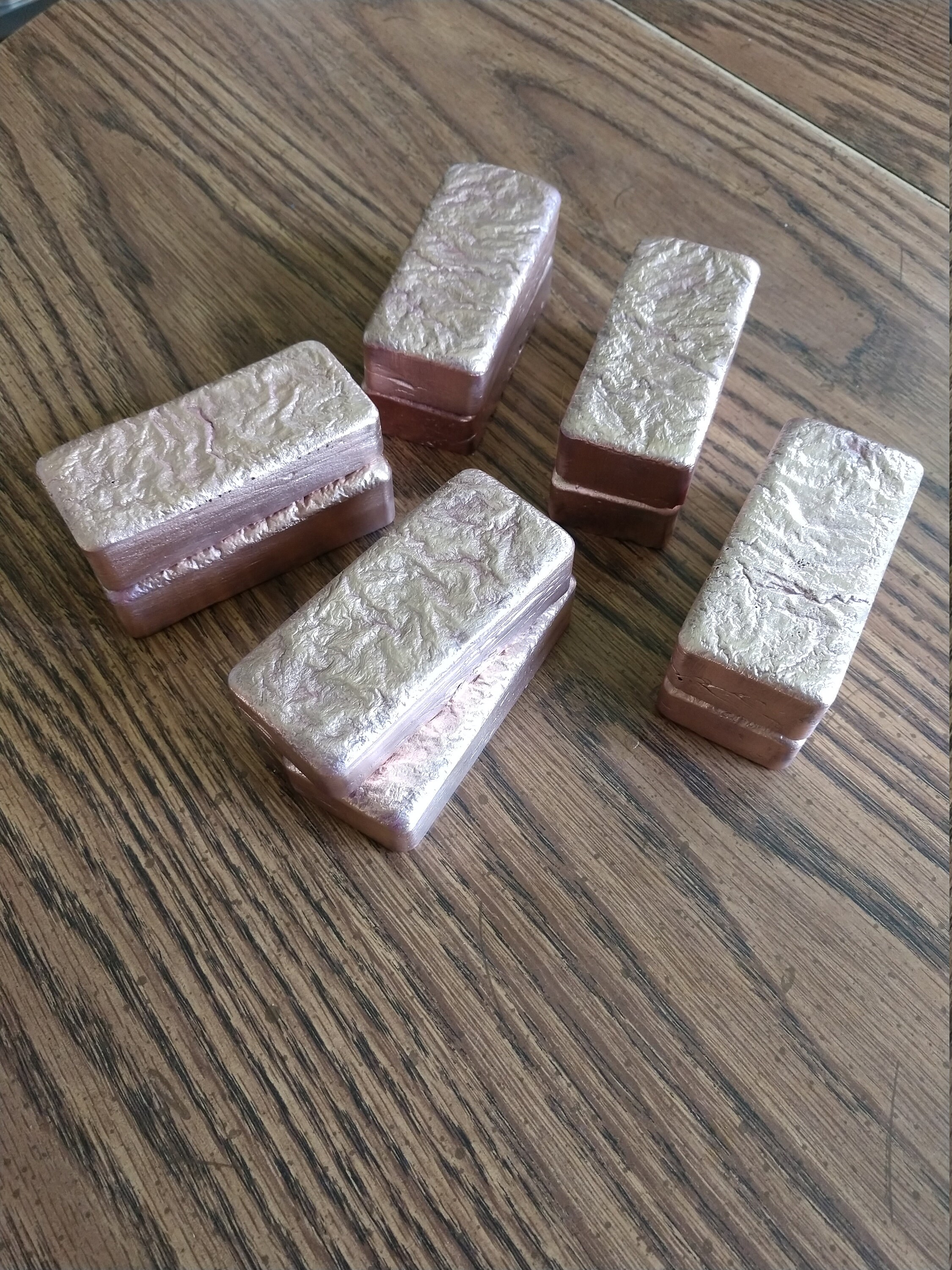 1 pound Copper Ingots Home poured Etsy