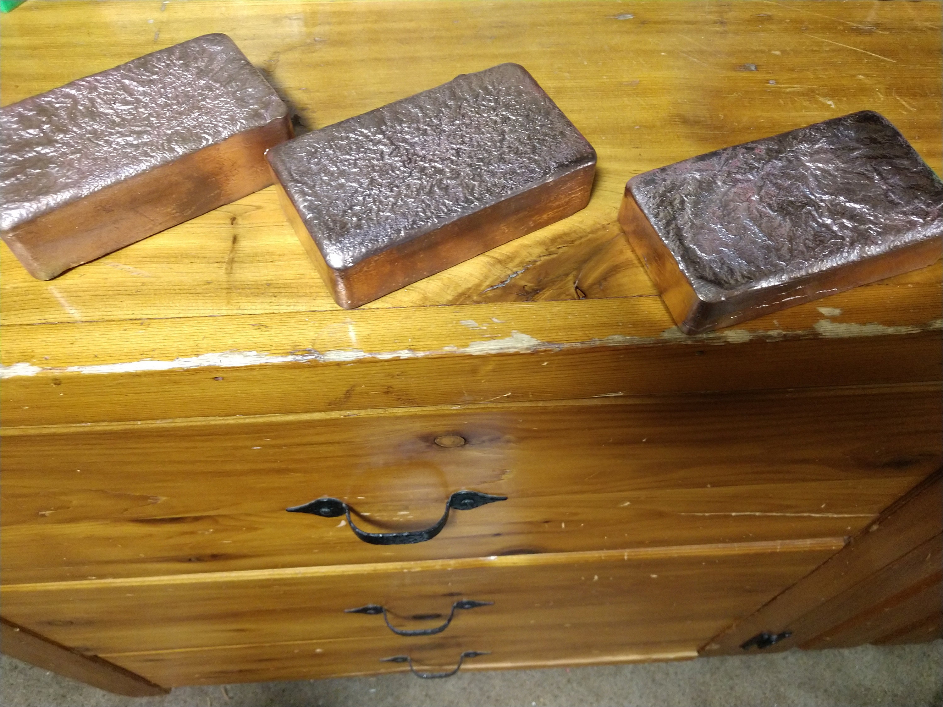 3 pound Copper Ingots Home poured Etsy