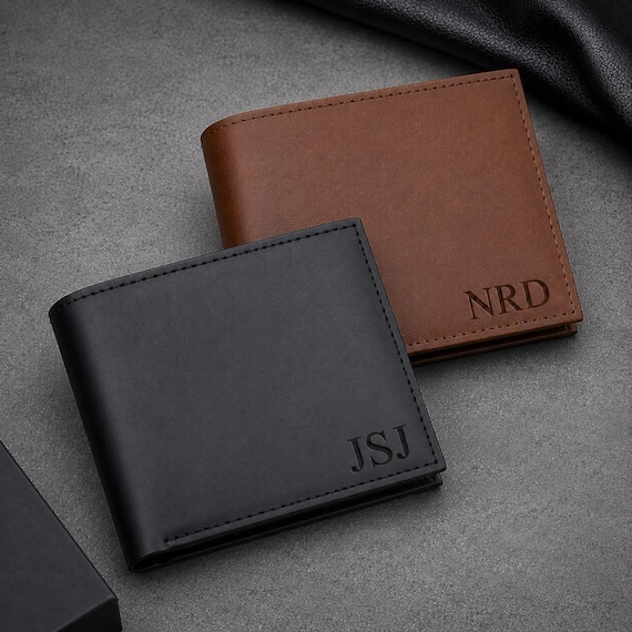 Custom Wallet Gift For Anniversary,Birthday,Dad, Husband, Boyfriend,Fathers,Personalized Leather Engrave Handwriting|Photo Wallet