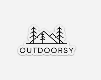 Outdoorsy Vinyl Sticker