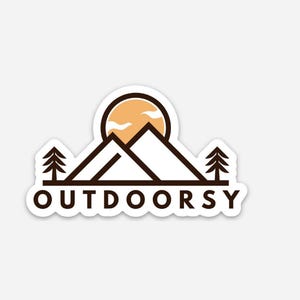 Outdoorsy Vinyl Sticker