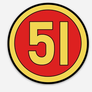 Emergency LA County 51 Vinyl Sticker