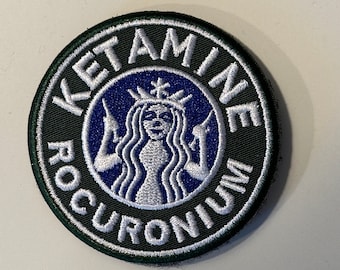 Rocuronium and Ketamine Patch EMS RSI Paramedic Anesthesia hook and loop