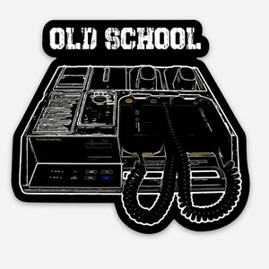 Old School EMS Vinyl Sticker Defibrillator EMS EMT Paramedic