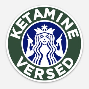 2 Pack **NEW** 2" Ketamine Versed Vinyl Sticker EMS RSI Paramedic Anesthesia