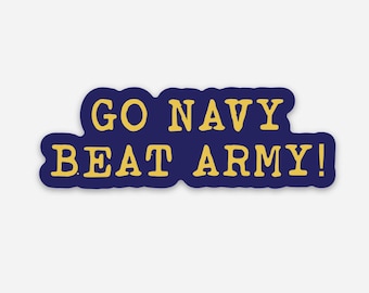 Go Navy Beat Army Flag: 100D Polyester Tapestry Banner - Etsy