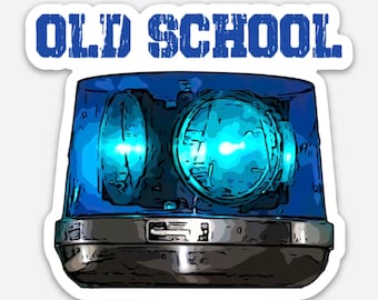 Old School Police Vinyl Sticker