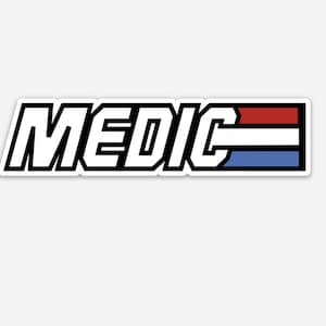 Medic GI JOE Style Vinyl Sticker