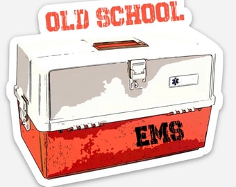 Old School EMS Vinyl Sticker EMS EMT Paramedic
