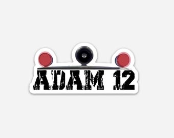 Adam 12 Vinyl Sticker Police Old School