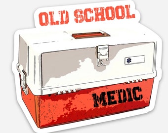Old School Medic Vinyl Sticker EMS EMT Paramedic