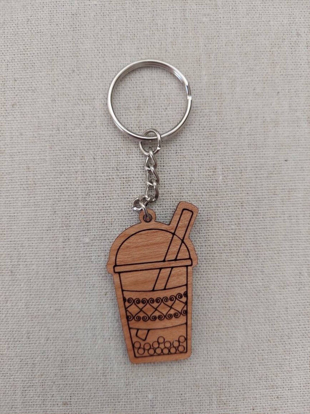 Hmong Heart Boba Keychain - Etsy