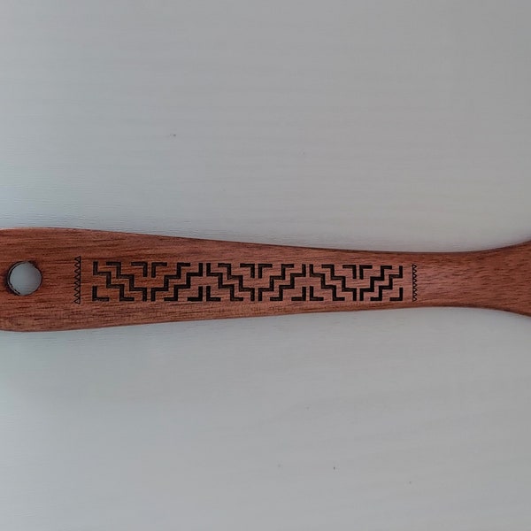 Hmong Wooden Spatula Spoon | Hmong Engraving | Wooden Cooking Spoon