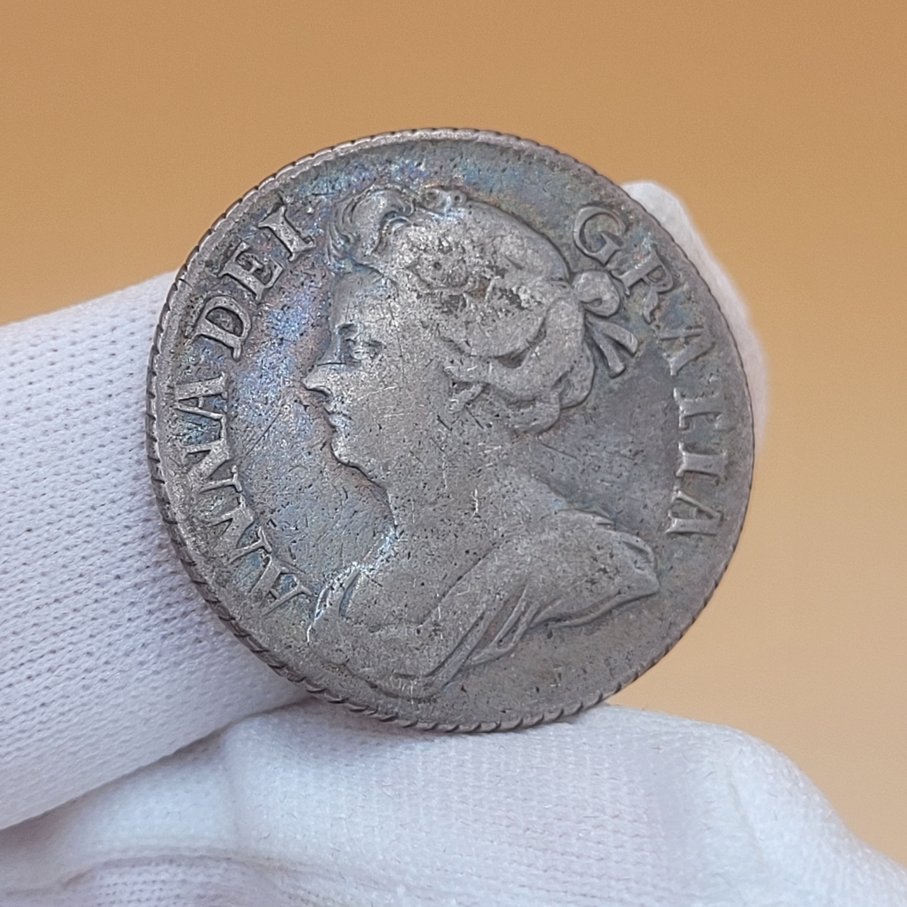 Genuine 1709 Queen Anne Silver Shilling - Great Britain - Early Milled -  Etsy Israel