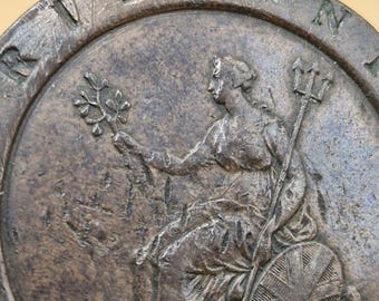 1797年ジョージ3世カートホイール2ペンス：初期のイギリス銅貨 - Etsy 日本