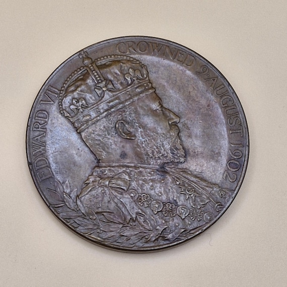 Genuine 1902 Coronation of King Edward VII and Queen Alexandra