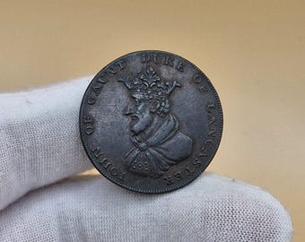 1794 Lancashire Lancaster John of Gaunt Halfpenny Token - Etsy Canada