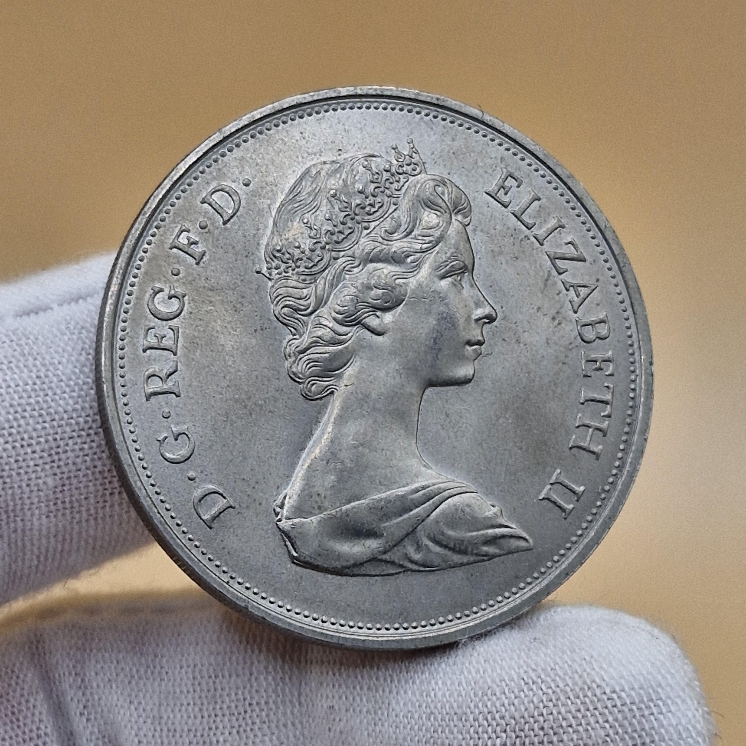 エリザベス2世 シルバーウエディング(銀婚式) クラウン銀貨 イギリス