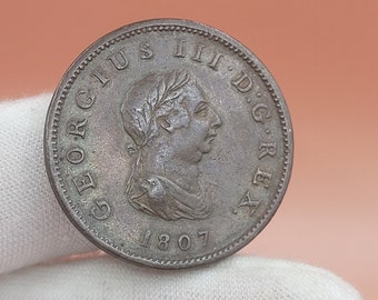 Genuine 1807 George III Half Penny (Fourth Issue)